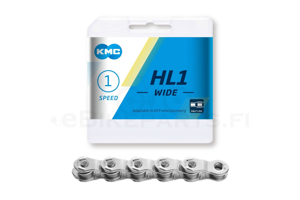 Цепь КМС HL1-W 1/2x1/8"x112L FOR 1-SPD,Half Link,односкоростная,BMX,фристайл, без упаковки