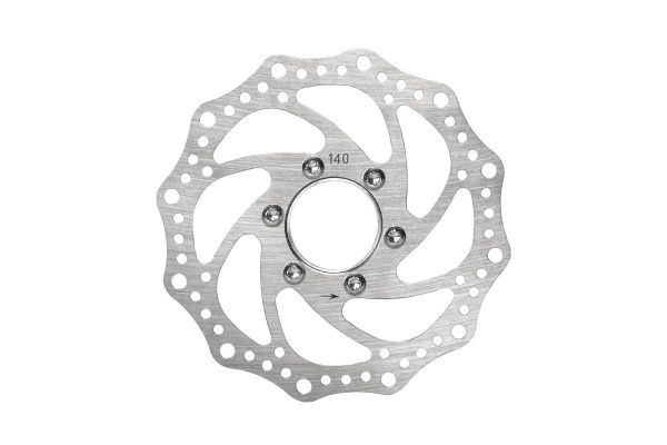 Ротор тормоза HJ-6088 140mm, адаптер под резьбовое крепление,серебристый